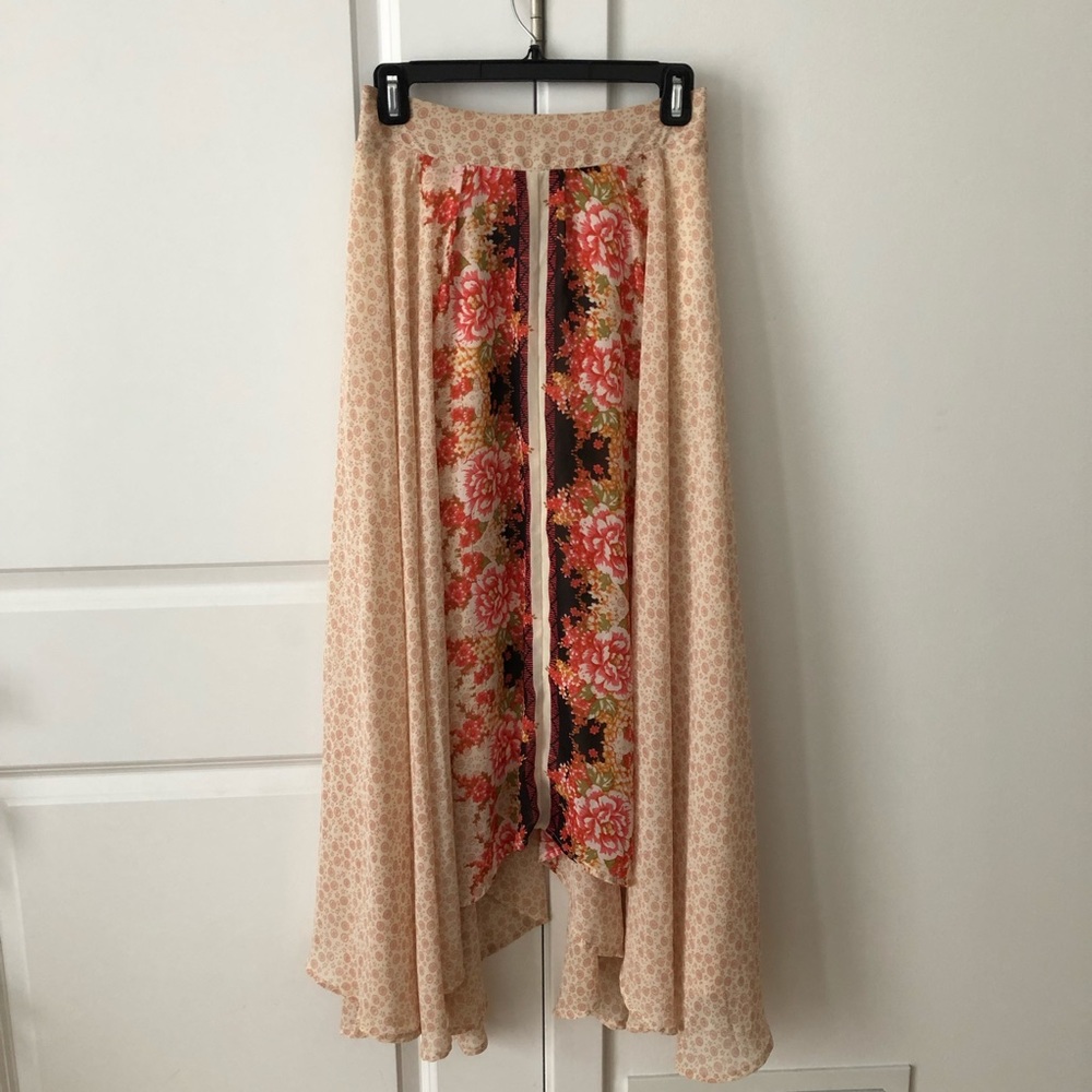 Free People floral maxi skirt size S